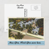 Florida, Key West, Cactus Terrace Briefkaart (Voorkant / Achterkant)