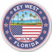 Florida, Key West Sticker (Voorkant)