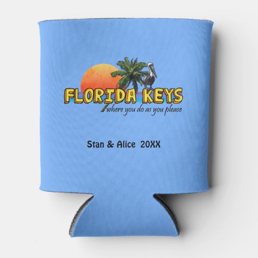 Florida Keys (aanpasbaar) Blikjeskoeler (Voorkant)