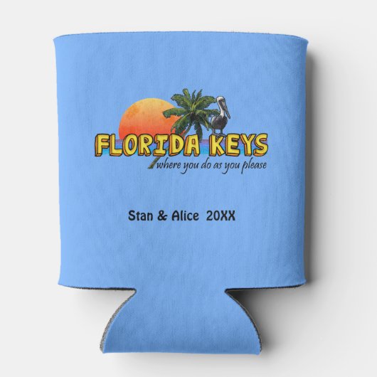 Florida Keys (aanpasbaar) Blikjeskoeler (Achterkant)
