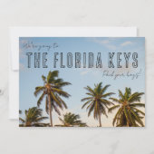 Florida Keys Beach Wedding Save the Date Aankondiging (Voorkant)