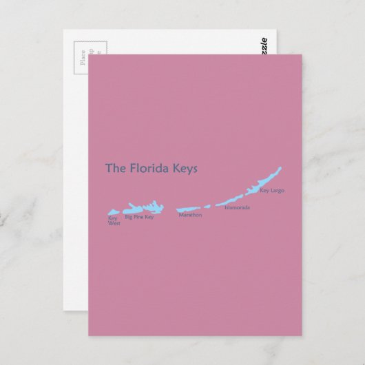 Florida Keys. Briefkaart (Voorkant / Achterkant)