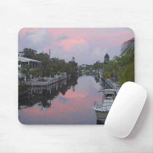 Florida Keys Canal Sunset Muismat (Met muis)