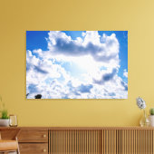 Florida Keys Cloudy Sky beroemd gemaakt door Palm Canvas Afdruk (Insitu (Woonkamer))