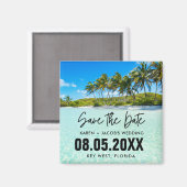 Florida Keys Destination Wedding Save the Date Magneet (Voorkant / Achterkant)