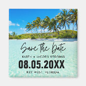Florida Keys Destination Wedding Save the Date Magneet (Voorkant)