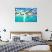 Florida Keys-eilanden uit de lucht Canvas Afdruk (Insitu (Slaapkamer))