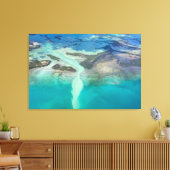 Florida Keys-eilanden uit de lucht Canvas Afdruk (Insitu (Woonkamer))