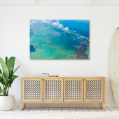 Florida Keys-eilanden uit de Sky Florida Canvas Afdruk