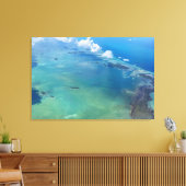 Florida Keys-eilanden uit de Sky Florida Canvas Afdruk (Insitu (Woonkamer))