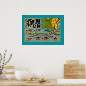 Florida Keys Fish Poster (Keuken)