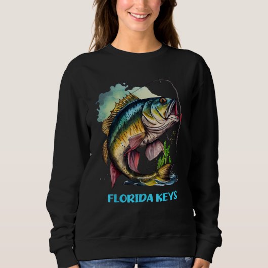 Florida Keys FL Fly Fishing Trip Fisher Flyfishing Trui (Voorkant)