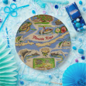 Florida Keys Fun Papieren Borden Bordje (Feest)