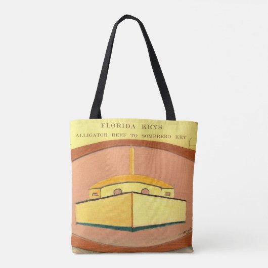 FLORIDA KEYS Jumbo Canvas tas (Achterkant)