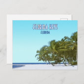 Florida Keys Key West Beach Florida Briefkaart (Voorkant / Achterkant)