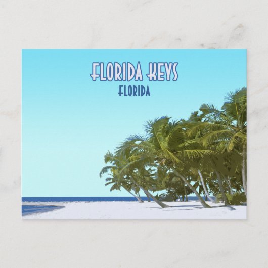 Florida Keys Key West Beach Florida Briefkaart (Voorkant)