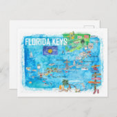 Florida Keys Key West Marathon Key Largo Briefkaar Briefkaart (Voorkant / Achterkant)