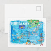 Florida Keys Key West Marathon Key Largo Briefkaart (Voorkant / Achterkant)