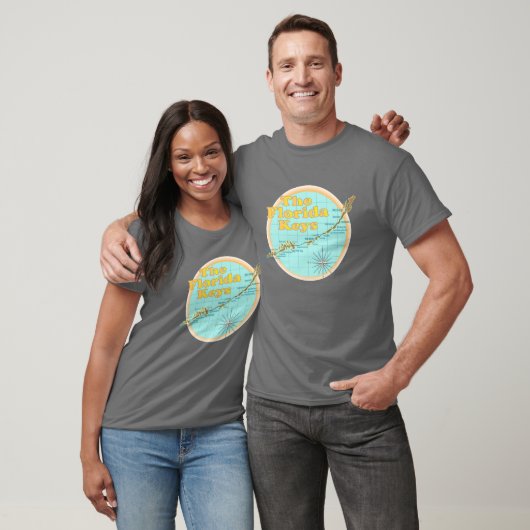Florida Keys Map illustratie T-shirt (Unisex)