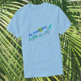 Florida Keys Map retro illustratie T-shirt