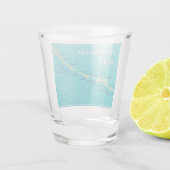 Florida Keys Map Shot Glas (Achterkant)