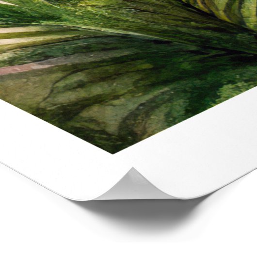 Florida Keys National Park Waterverf Schilderij Poster (Hoek)