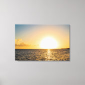 Florida Keys Ocean Sunset Golden Glow Canvas Afdruk (Voorkant)