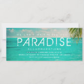 Florida Keys op het strand bruiloft-instappas Kaart (Achterkant)