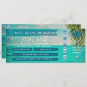 Florida Keys op het strand bruiloft-instappas Kaart (Voorkant / Achterkant)