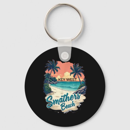 Florida Keys Oude Key West Smathers Beach  Sleutelhanger (Voorkant)