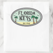 Florida Keys Ovale Sticker (Tas)