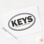 Florida Keys Ovale Sticker (Envelop)