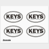 Florida Keys Ovale Sticker (Vel)