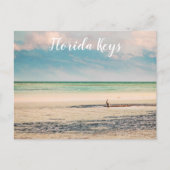 Florida Keys Pelican in de oceaan Briefkaart (Voorkant)