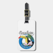 Florida keys retro logo bagagelabel (Voorkant verticaal)