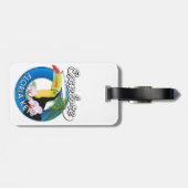 Florida keys retro logo bagagelabel (Achterkant horizontaal)