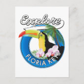 Florida keys retro logo briefkaart (Voorkant)