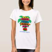 Florida Keys Road Sign T-shirt (Voorkant)