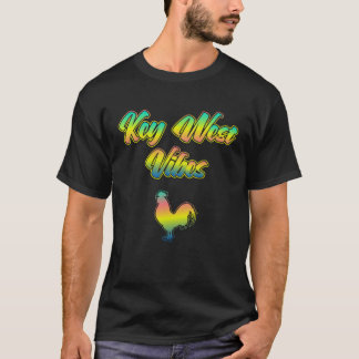 Florida Keys Rooster Vibes De Conch Republiek T-shirt