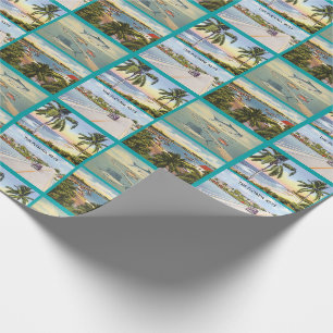 Florida Keys Scènes Collage Pattern Cadeaupapier