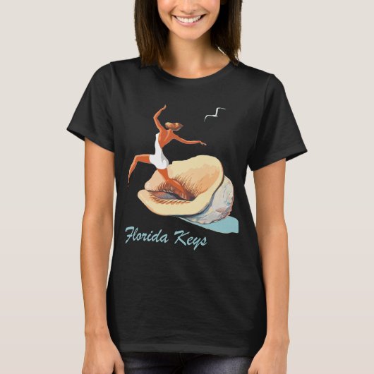 Florida Keys Schelpdokter Retro Reis T-shirt (Voorkant)