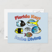 Florida Keys Scuba Diving Briefkaart (Voorkant / Achterkant)