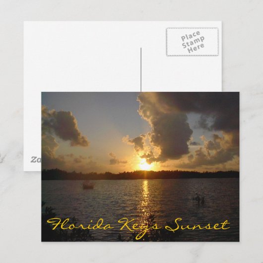 Florida Keys Sunset Briefkaart (Voorkant / Achterkant)