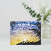 Florida Keys Sunset Briefkaart (Staand voorkant)