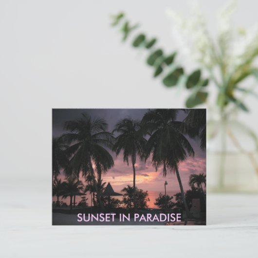 Florida Keys Sunset in het briefkaart Paradise (Staand voorkant)