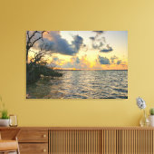 Florida Keys Sunset Mangrove Ocean Scene Canvas Afdruk (Insitu (Woonkamer))