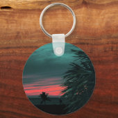 Florida Keys Sunset Sleutelhanger (Voorkant)