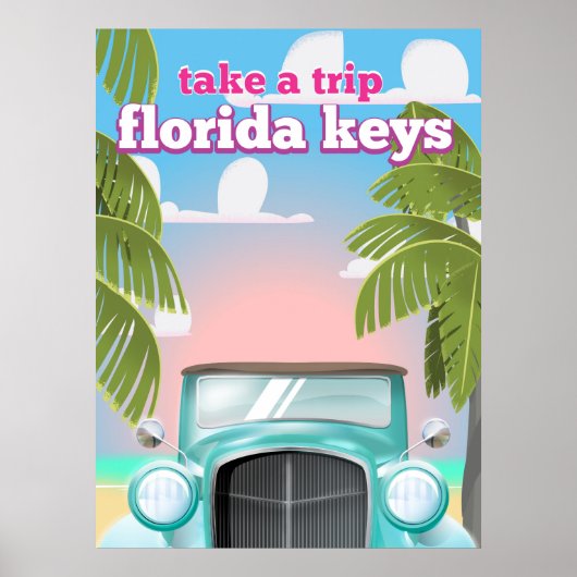 Florida Keys Travel poster (Voorkant)