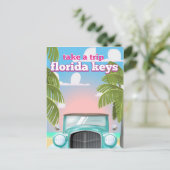 Florida Keys Travel poster Briefkaart (Staand voorkant)