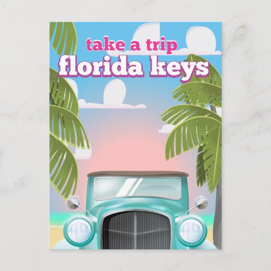 Florida Keys Travel poster Briefkaart (Voorkant)